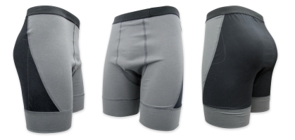 GlideWear Shear Protection Underwear, featuring a dual layer low friction zone